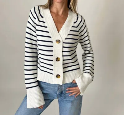 Six/fifty Kimberly Sweater In White