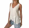 Six/fifty Lauren Tank Top In Ivory In Multi