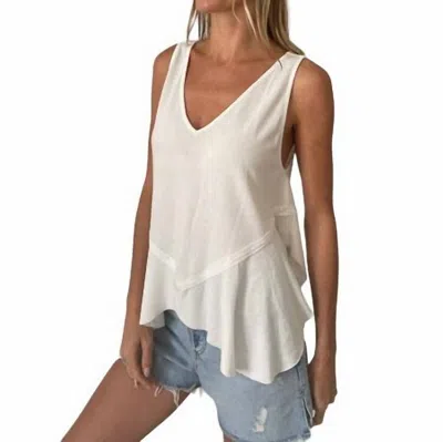 Six/fifty Lauren Tank Top In Ivory In Multi