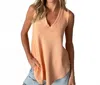 Six/fifty Lynn Tank In Creamsicle In Multi