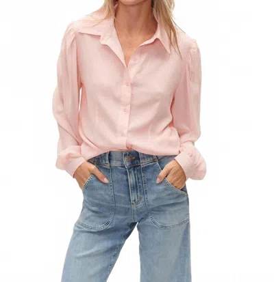 Six/fifty Mabel Button Down In Pink
