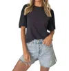 Six/fifty Marissa Top In Navy In Blue