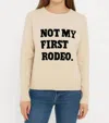 Six/fifty Not My First Rodeo Sweater In Ivory In Neutral