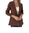 Six/fifty Heller Blazer In Brown In Brown