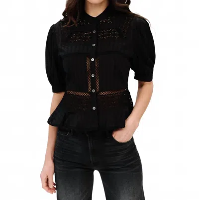 Six/fifty Paola Blouse In Black