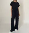 Six/fifty Phoenix Jumpsuit In Black In Black