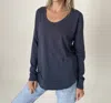 Six/fifty Reagan Tee In Navy In Blue