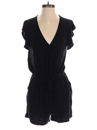 Pre-owned Six/fifty Romper In Black