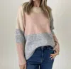 Six/fifty Rosa Abstract Crew Neck Sweater In Multicolor In Multi