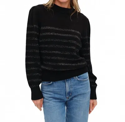 Six/fifty Sarah Long Sleeve Sweater In Black