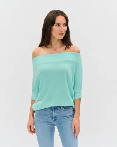 Six/fifty Short Sleeve Anywhere Top In Island Green In Multi