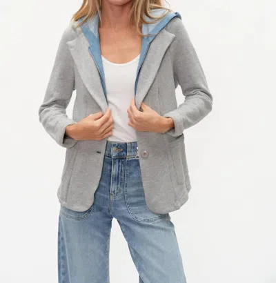 Six/fifty Torino Duo Sweater Blazer In Grey In Gray