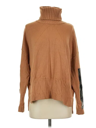 Pre-owned Six/fifty Turtleneck Sweater In Brown