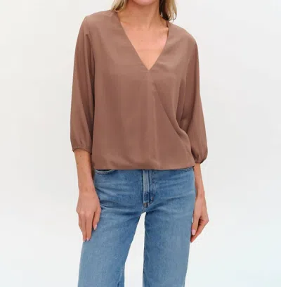 Six/fifty Vanessa Top In Brown