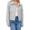 Six/fifty Women's Katrina Herringbone Jacket In Grey In Gray