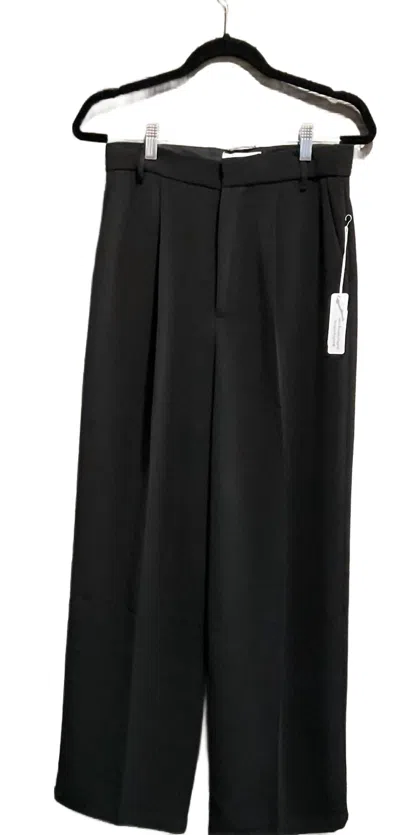 Six/fifty Women's Pleated Dress Pant In Black
