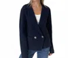Six/fifty Women's The Heller Knit Blazer In Navy In Blue