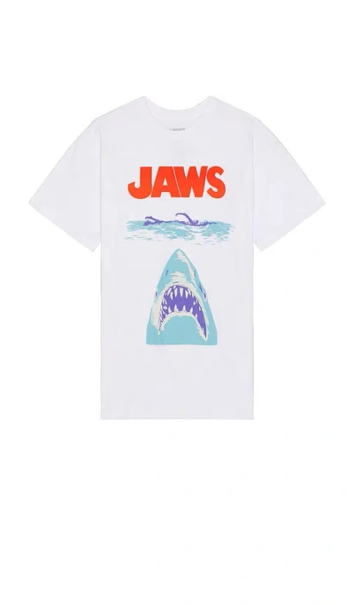 Sixthreeseven Shirtkleider Jaws Poster Sketch In White