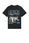 Sixthreeseven Las Vegas Heavyweight Tee In Midnight Black