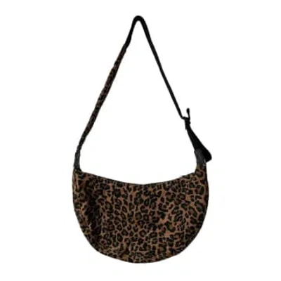 Sixton London : Leopard Sling Bag In Brown