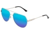 Sixty One Costa Polarized Sunglasses In Silver/blue-green