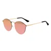 Sixty One Picchu Polarized Sunglasses In Gold/pink