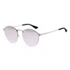 Sixty One Picchu Polarized Sunglasses In Silver/lavender