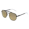 Sixty One Unisex Stockton 54mm Polarized Sunglasses In Black/gold