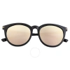 Sixty One Unisex Black Square Sunglasses Sixs108rg In Multi-color