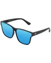 Sixty One Unisex Delos 66mm Polarized Sunglasses In Black