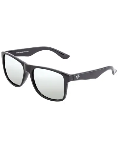 Sixty One Unisex Solaro 55mm Polarized Sunglasses In Black