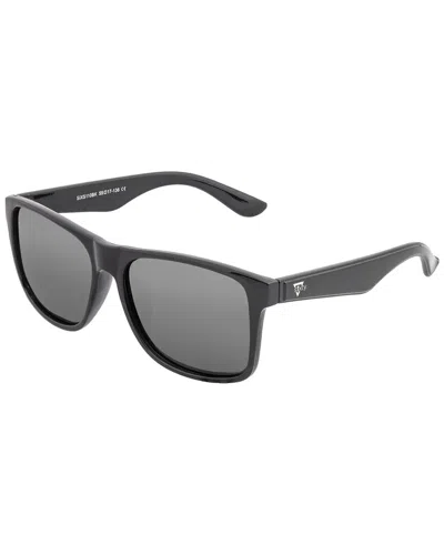 Sixty One Unisex Solaro 55mm Polarized Sunglasses In Black