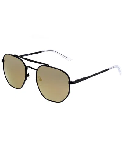 Sixty One Unisex Stockton 54mm Polarized Sunglasses In Black/gold