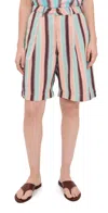Sixxta Summer Bermuda Shorts Mist In Multi