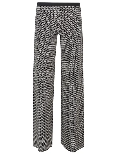 SIYU BLACK PRINTED TROUSERS