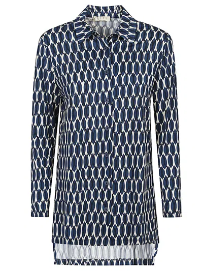 SIYU BLUE PRINTED SHIRT