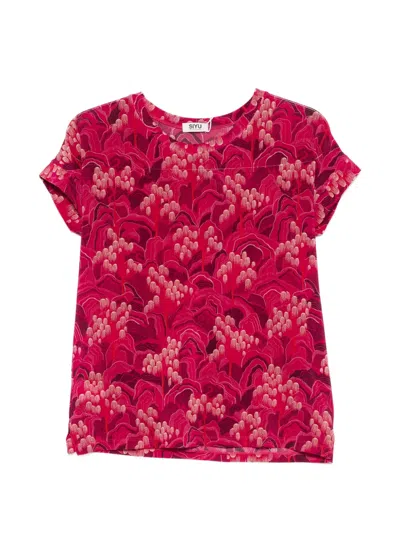 Siyu Floral-print T-shirt In Red