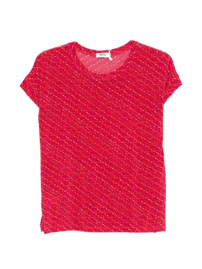 Siyu Geometric-print T-shirt In Red