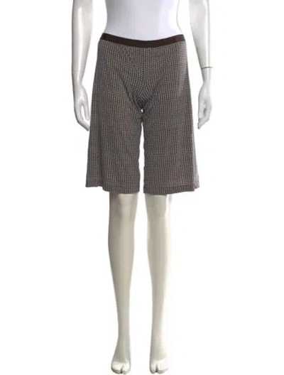Pre-owned Siyu Polka Dot Print Knee-length Shorts In Multicolor