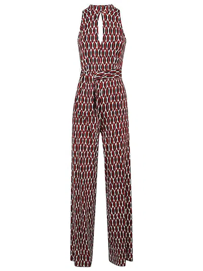 Siyu Printed Jumpsuit In Red