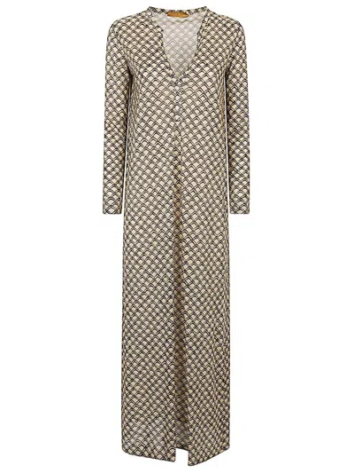 SIYU SIYU PRINTED LONG DRESS