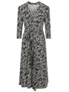 Siyu Printed Midi Dress