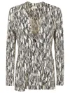 SIYU SIYU PRINTED SINGLE-BREASTED JACKET