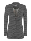 Siyu Black Printed Single-breasted Blazer In Multi