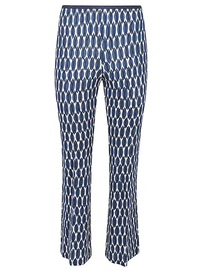Siyu Printed Trousers In Blue