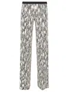 Siyu Blackwhite Printed Trousers In Multi
