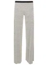 Siyu Blackwhite Printed Trousers In White