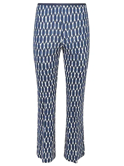 Siyu Printed Trousers In Blue