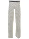 Siyu Blackwhite Printed Trousers In Gray