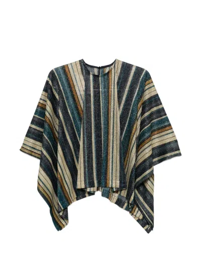 Siyu Geometric V-neck Top In Multi